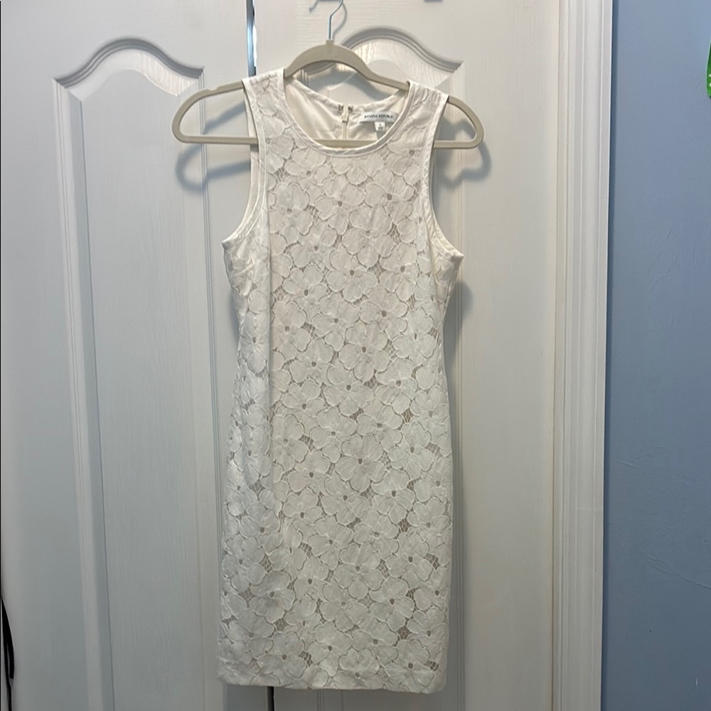 White Lace Shift Dress Banana Republic